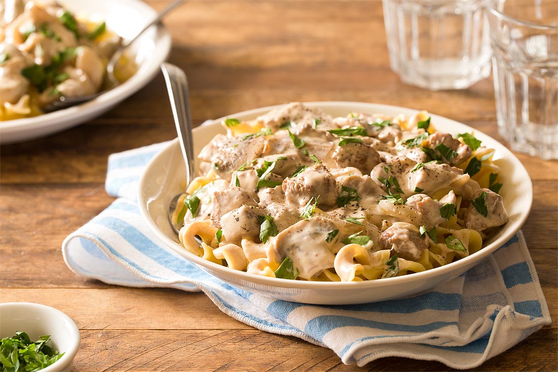 Veal Stroganoff by Carla Cardello Food Photographer